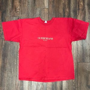 Vintage 90s GUESS red t-shirt